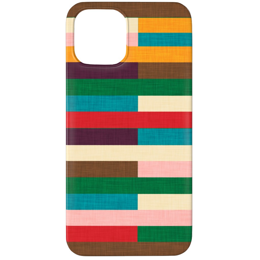 Kilim - Stripe - Multi Phone Case, Silicone Liner Case, Matte, iPhone 12 Pro, Multicolor