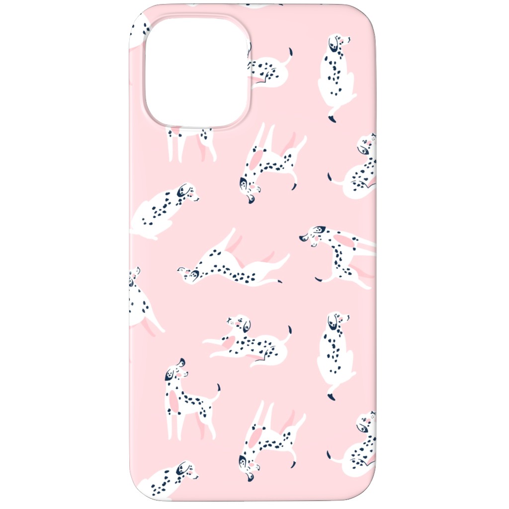 Funny Dalmatian - Pink Phone Case, Silicone Liner Case, Matte, iPhone 12 Pro, Pink