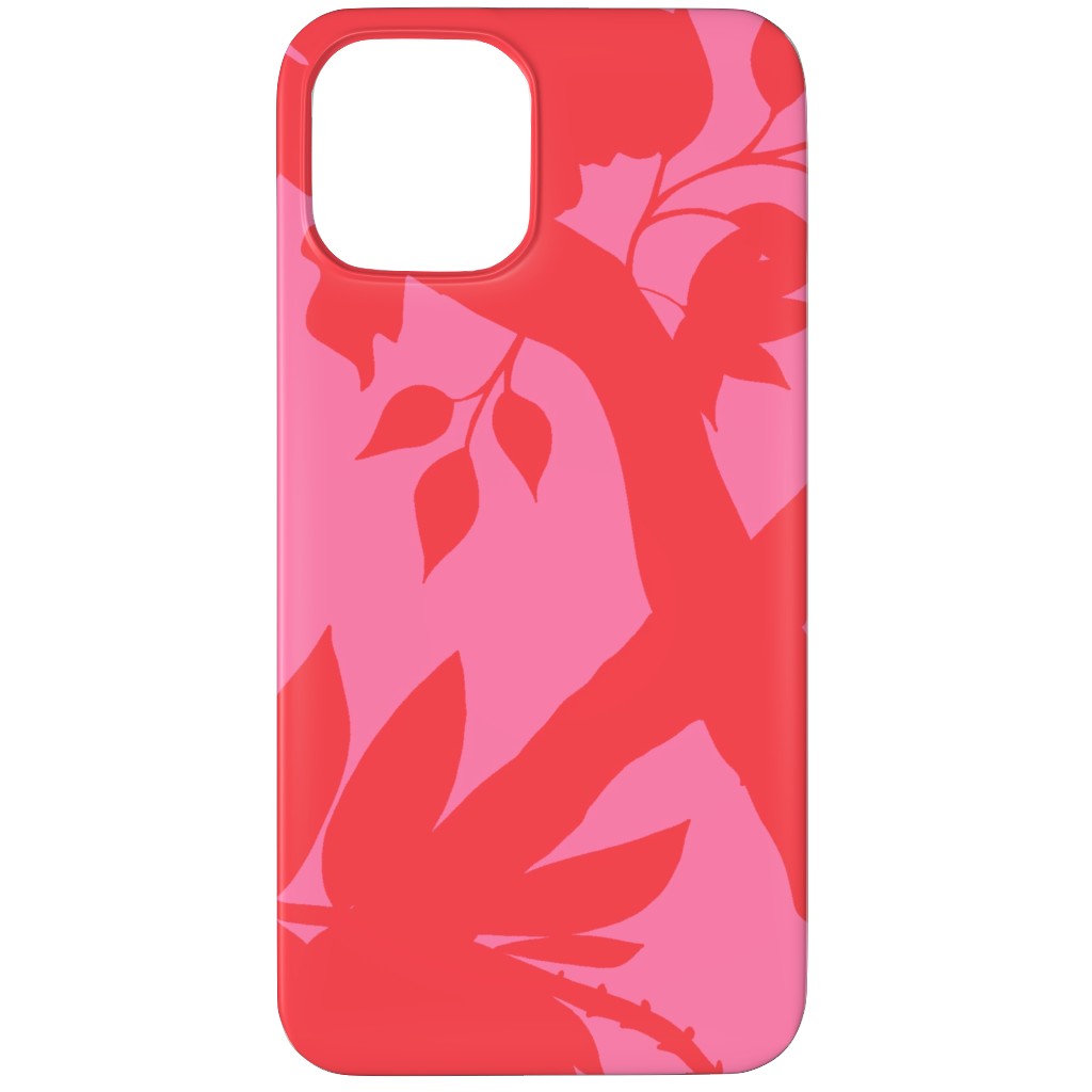 Peony Brand Mural - Pink Phone Case, Silicone Liner Case, Matte, iPhone 12 Pro, Pink