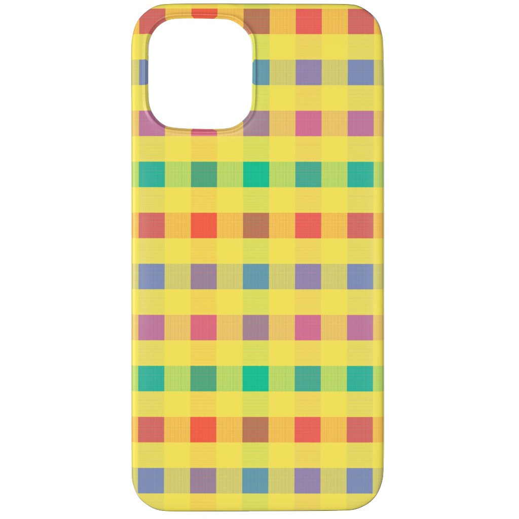 Picnic Plaid Phone Case, Slim Case, Matte, iPhone 12 Pro, Multicolor, Bright Delight