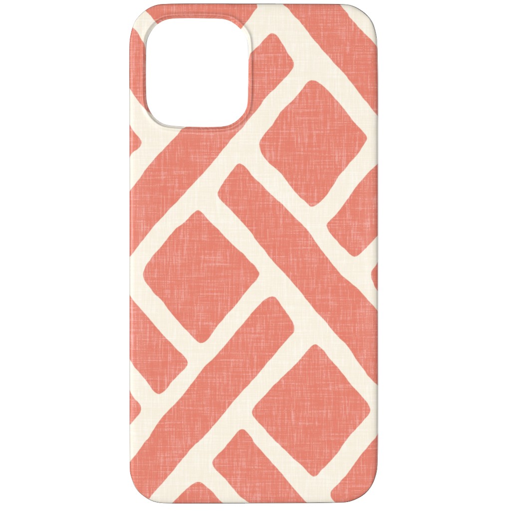 Savannah Trellis Phone Case, Slim Case, Matte, iPhone 12 Pro, Pink, Pueblo
