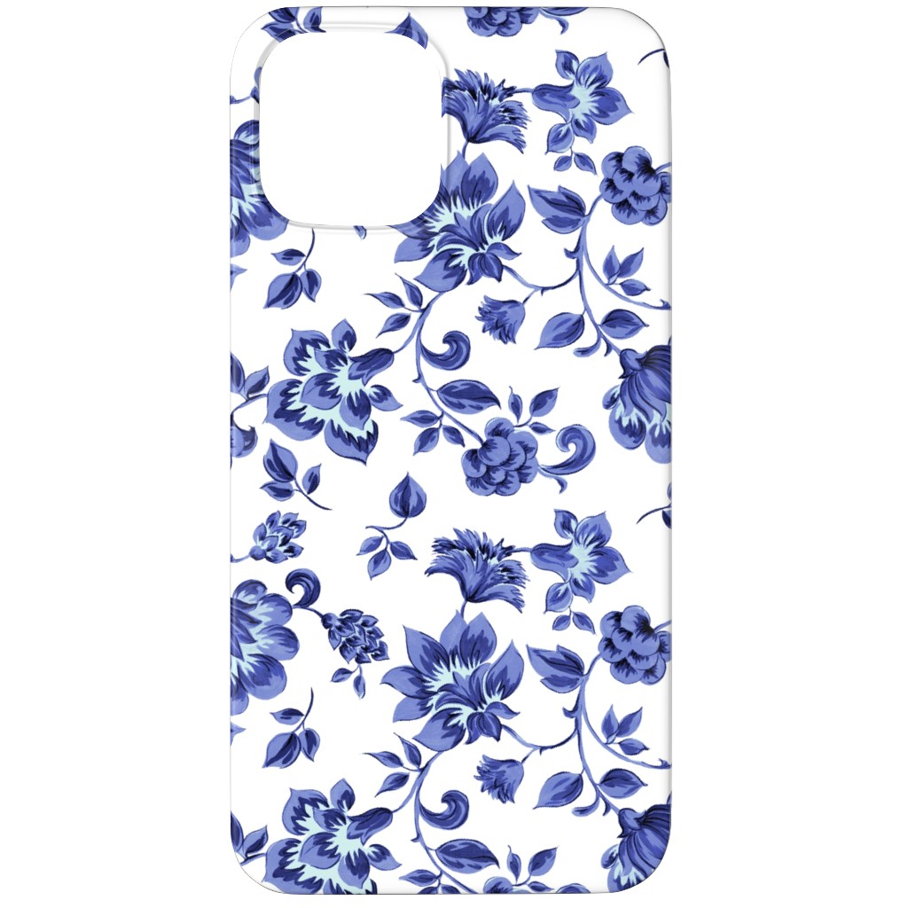 Fleurs De Provence - Blue and White Phone Case, Slim Case, Matte, iPhone 12 Pro, Blue, True Blue