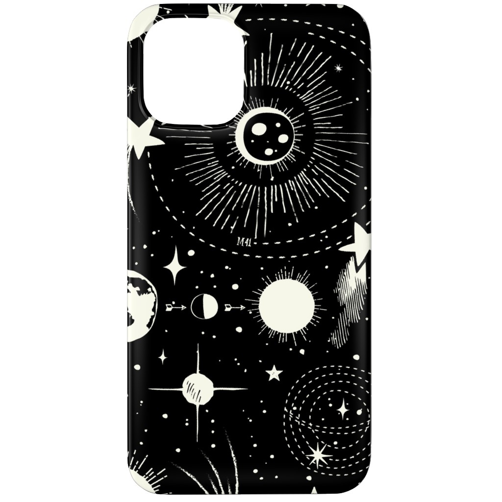 Solar System Phone Case, Slim Case, Matte, iPhone 12 Pro, Black, Shadow Box