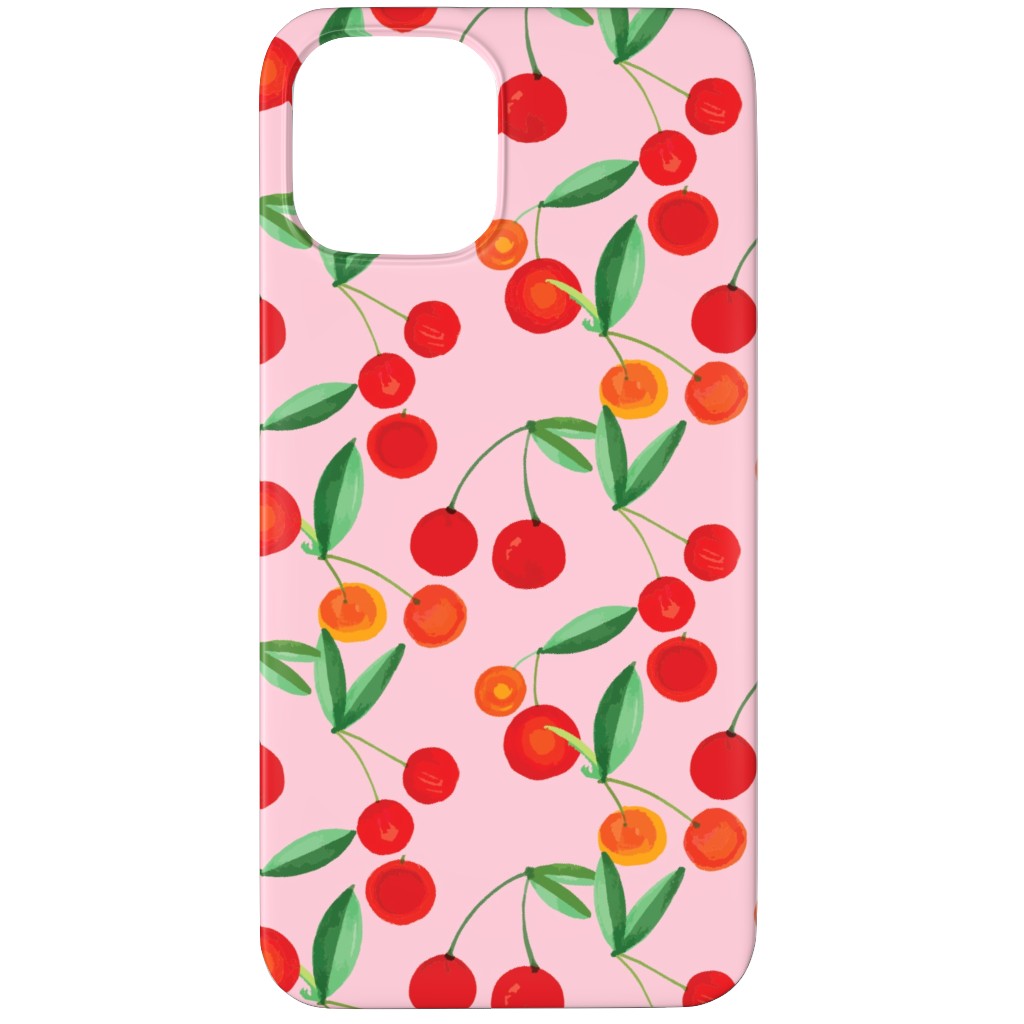 Cherry Farm Phone Case, Slim Case, Matte, iPhone 12 Pro, Pink, Bright Pink