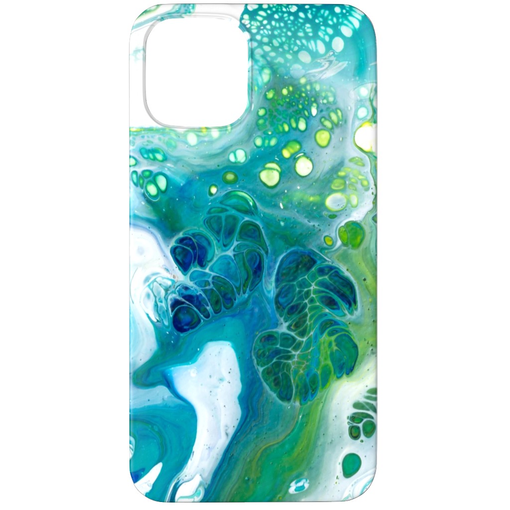 Acrylic Flow Phone Case, Slim Case, Matte, iPhone 12 Pro, Green, Hurricane