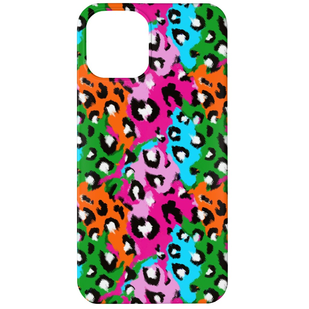 Leopard Print - Multi Phone Case, Silicone Liner Case, Matte, iPhone 12, Multicolor