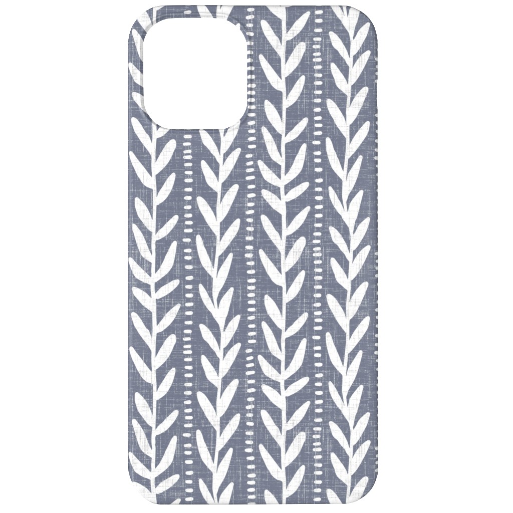 Climbing Vines Deep Woods - Slate Phone Case, Silicone Liner Case, Matte, iPhone 12, Gray