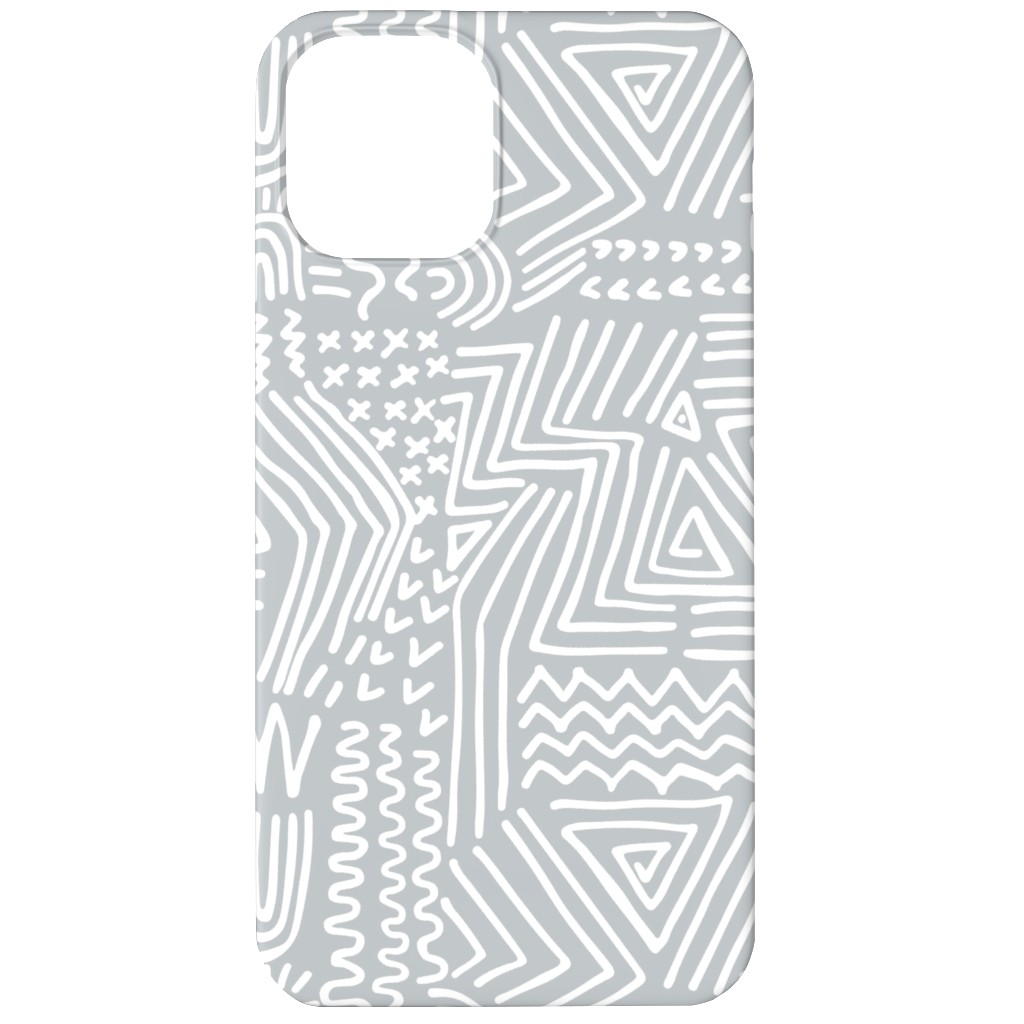Spirited - Gray Phone Case, Silicone Liner Case, Matte, iPhone 12, Gray