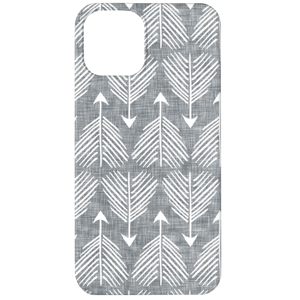 Django Arrows Phone Case, Silicone Liner Case, Matte, iPhone 12, Gray