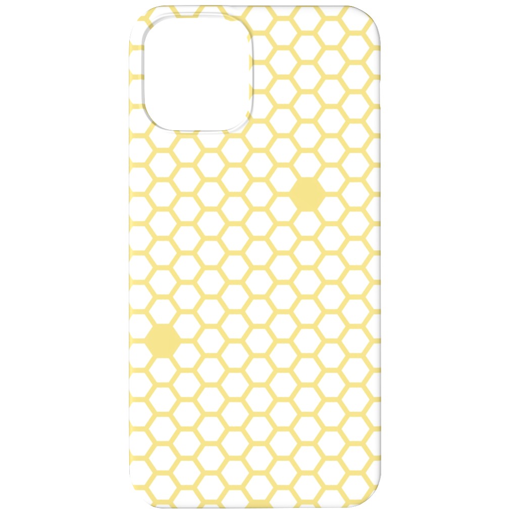Honeycomb - Sugared Spring - Yellow Phone Case, Silicone Liner Case, Matte, iPhone 12, Yellow