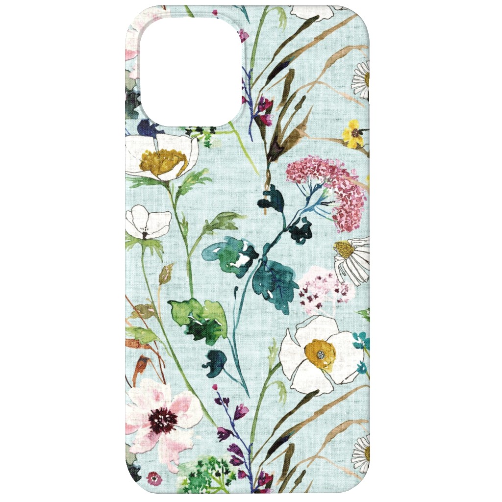 Verdure Wildflowers - Multi Phone Case, Silicone Liner Case, Matte, iPhone 12, Multicolor
