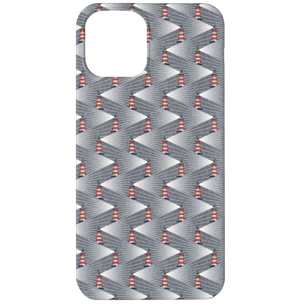 Land Ahoy Phone Case, Silicone Liner Case, Matte, iPhone 12, Gray