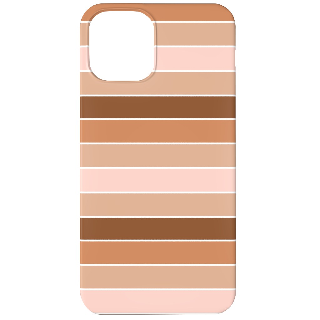 Candy Stripes - Warm Phone Case, Slim Case, Matte, iPhone 12, Pink, Bright Pink