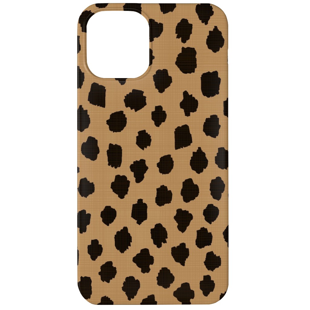 Cheetah Spots - Brown Phone Case, Slim Case, Matte, iPhone 12, Brown, Brown