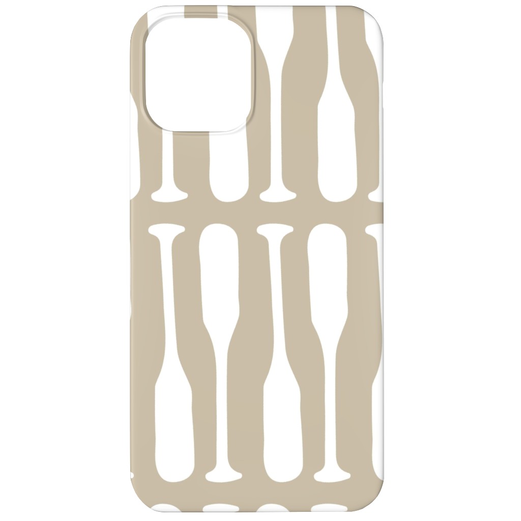 Nautical Boat Oars/Paddles - Neutral Beige Phone Case, Slim Case, Matte, iPhone 12, Beige, Pearl