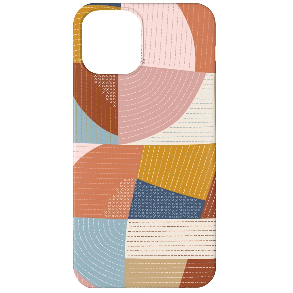 Modern Patchwork - Multi Phone Case, Slim Case, Matte, iPhone 12, Multicolor