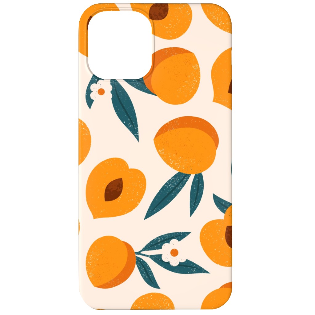Summer Peches - Orange Phone Case, Slim Case, Matte, iPhone 12, Orange