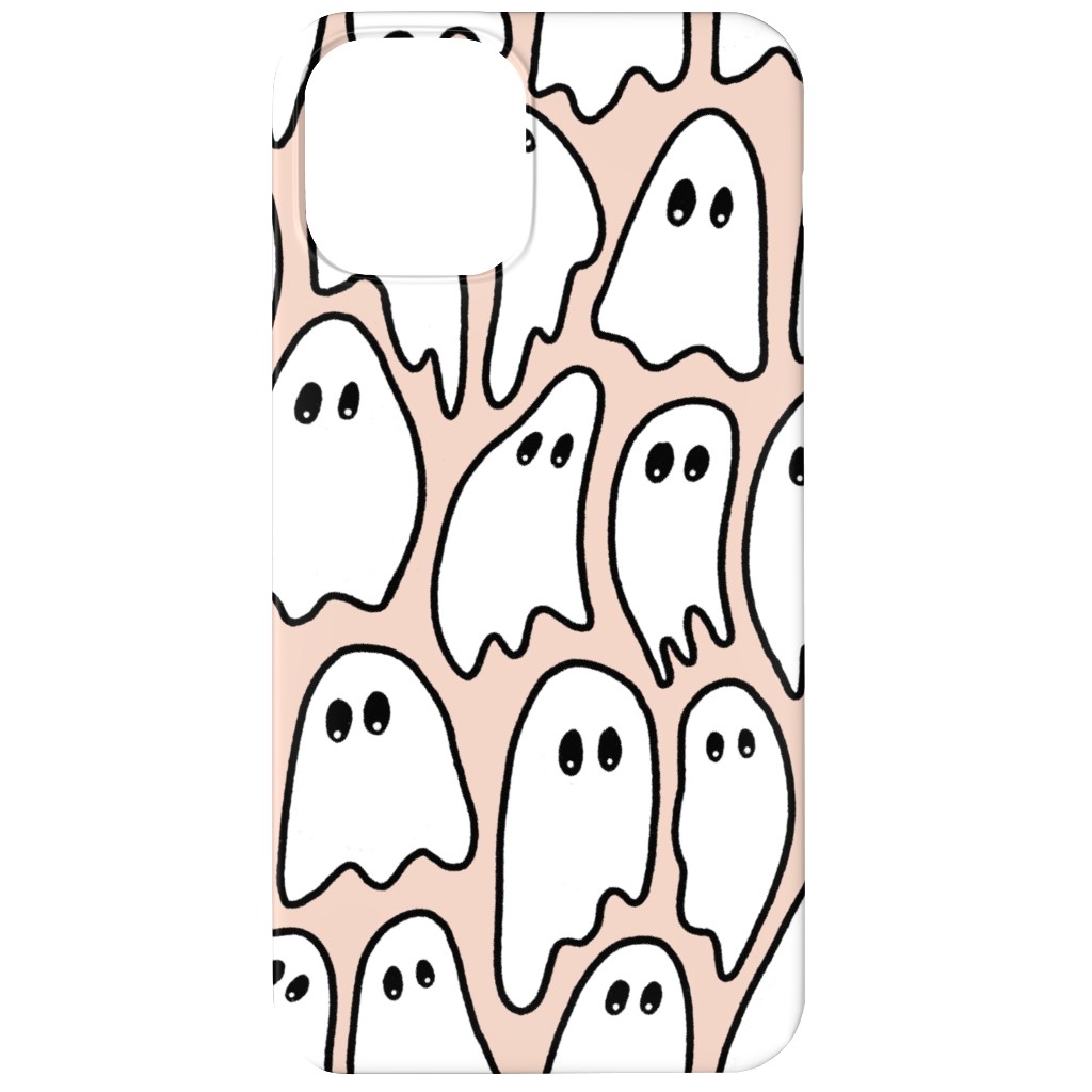 Ghosted Ghosts Phone Case, Slim Case, Matte, iPhone 12, Pink, Ballet Slipper
