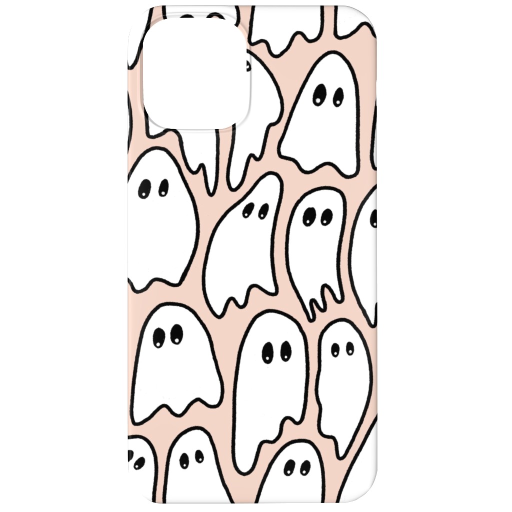 Ghosted Ghosts Phone Case, Slim Case, Matte, iPhone 12, Pink