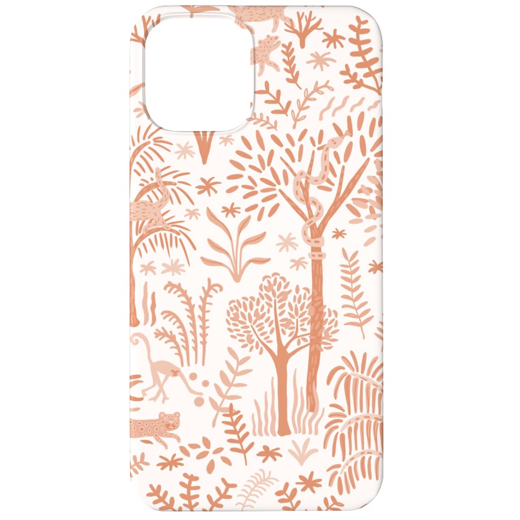 Indian Garden - Peachy Phone Case, Slim Case, Matte, iPhone 12, Pink