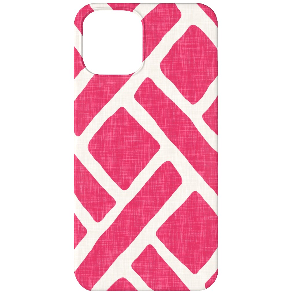 Savannah Trellis Phone Case, Slim Case, Matte, iPhone 12, Pink