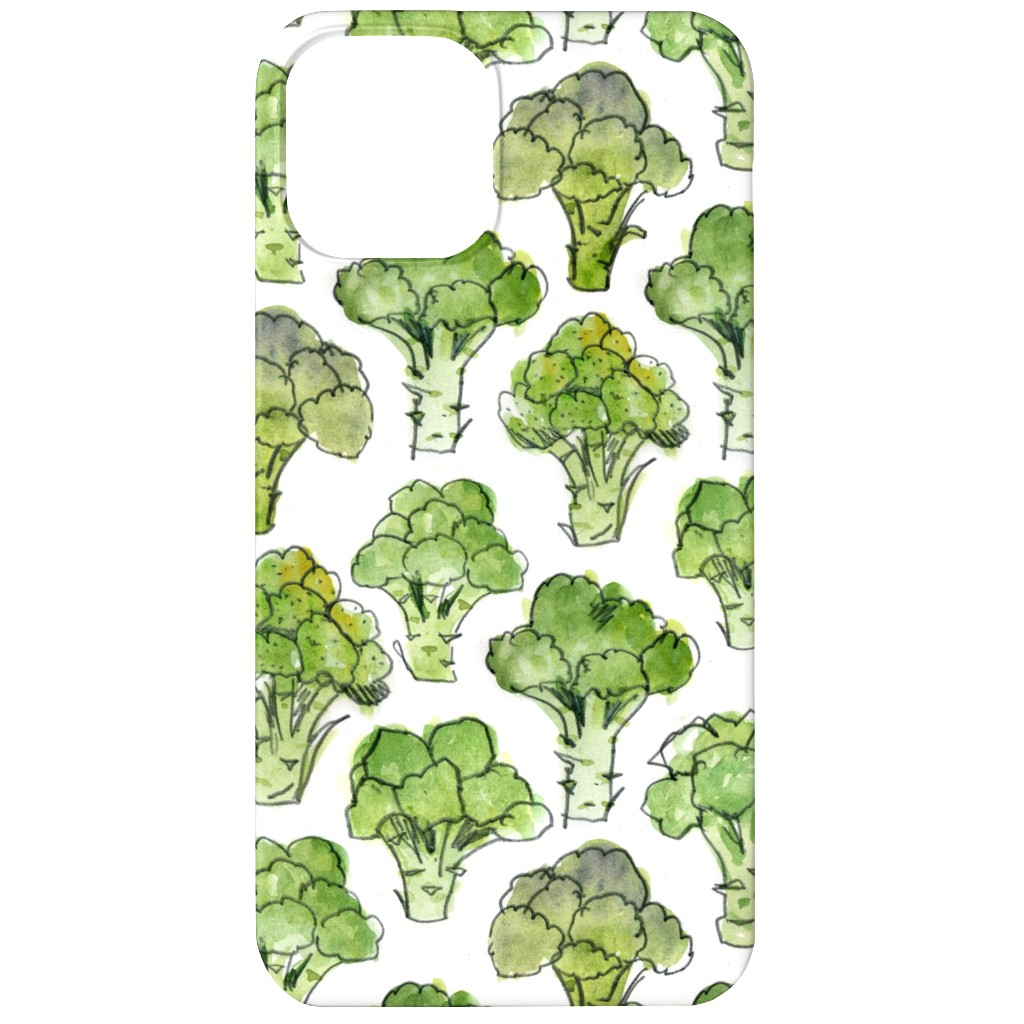 Broccoli - Green Phone Case, Slim Case, Matte, iPhone 12, Green, Classic Green