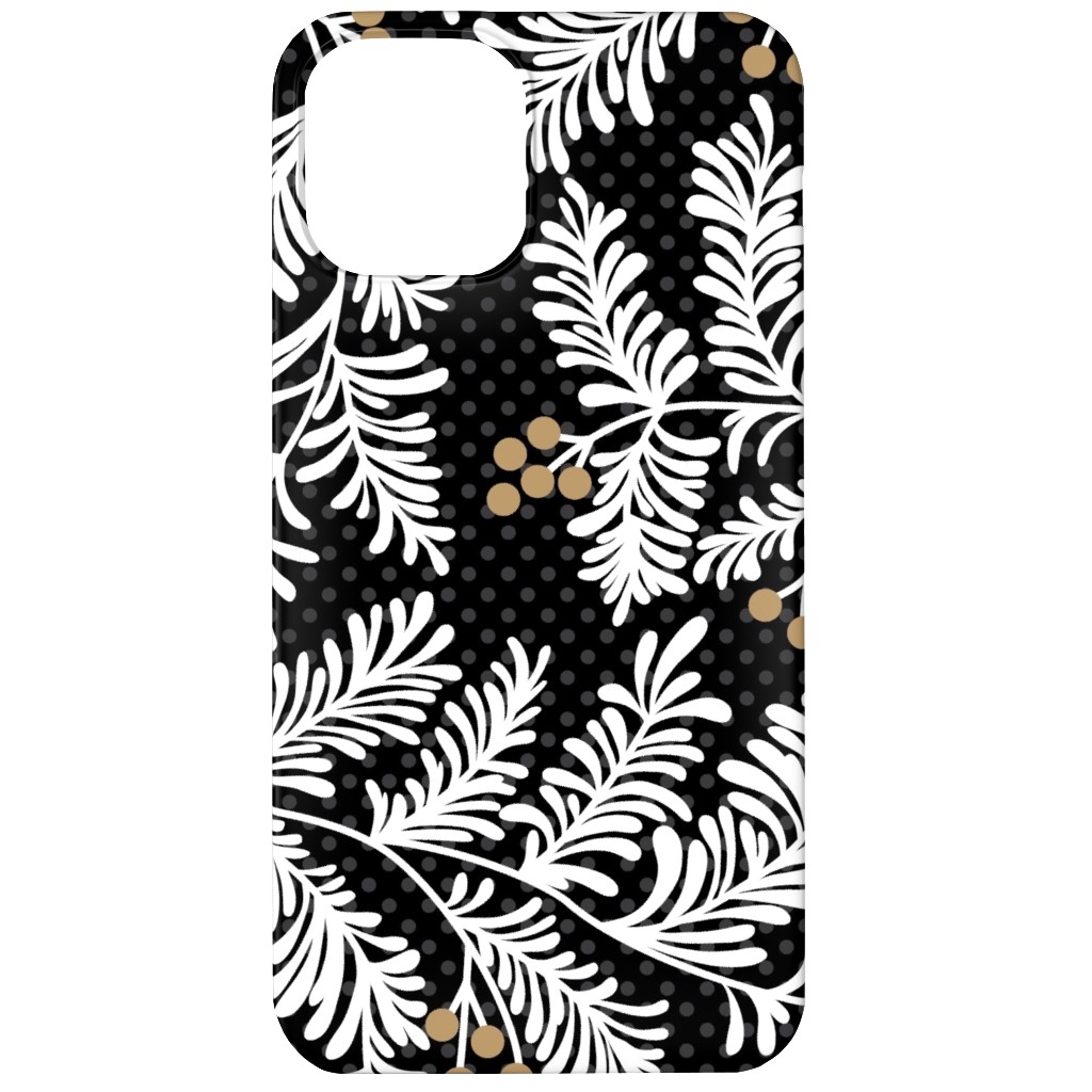 Winter Branches Phone Case, Slim Case, Matte, iPhone 12, Black