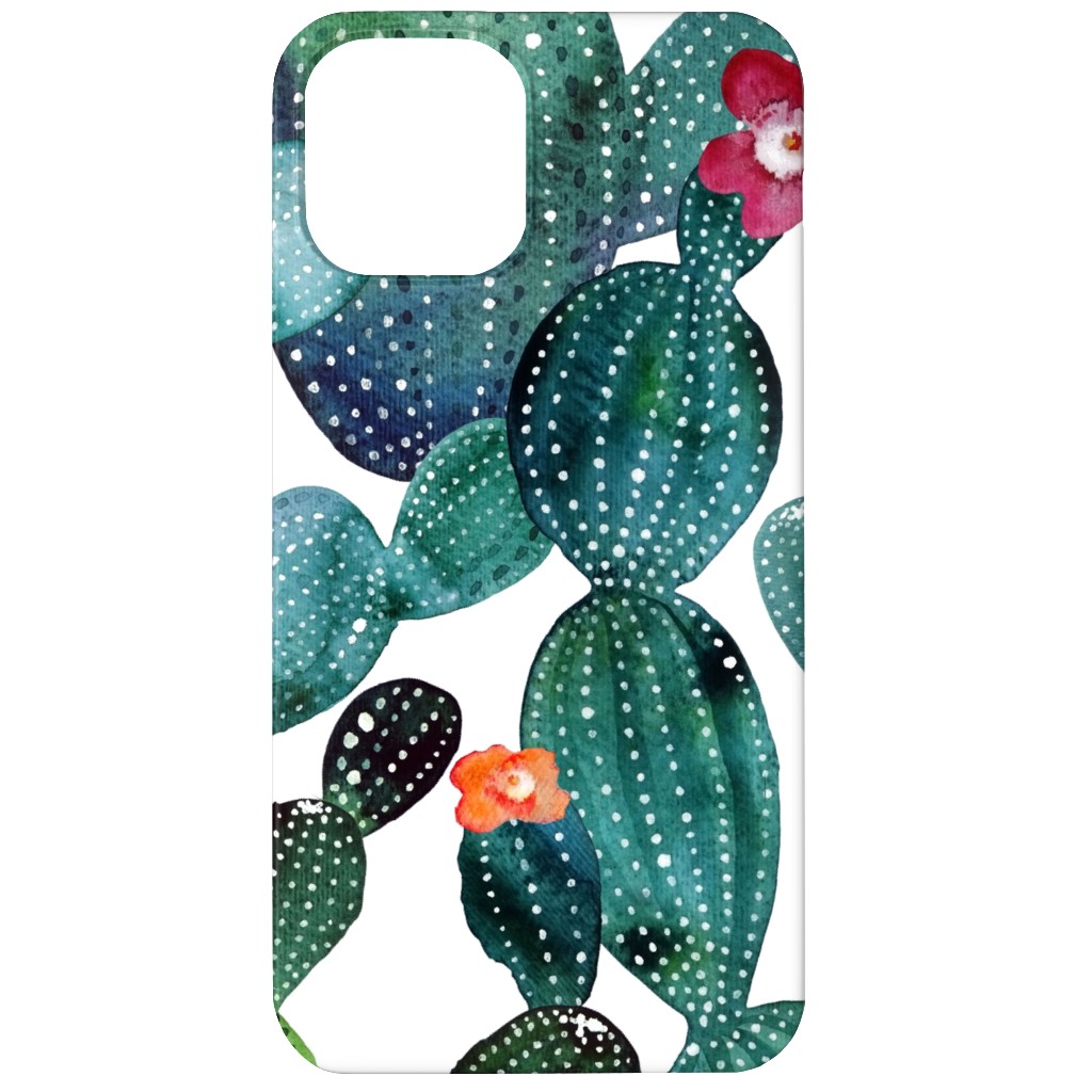 Cactuses - Green Phone Case, Slim Case, Matte, iPhone 12, Green