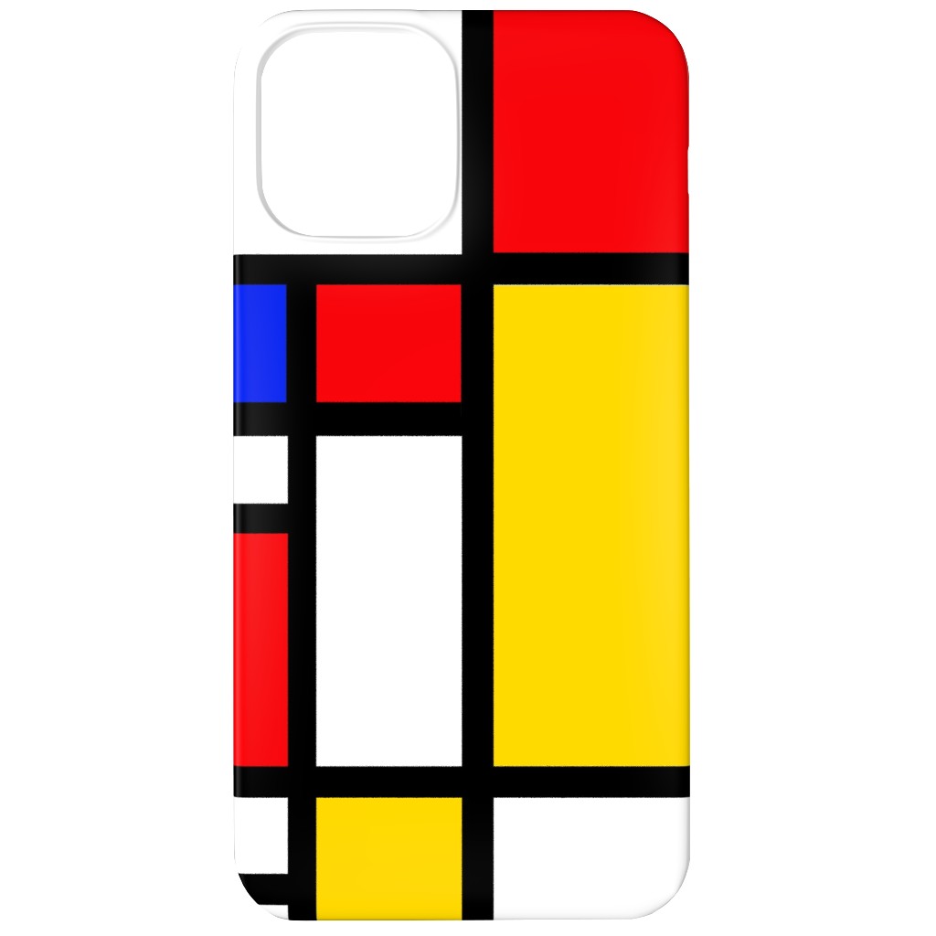 Mondrian Phone Case, Slim Case, Matte, iPhone 12, Multicolor