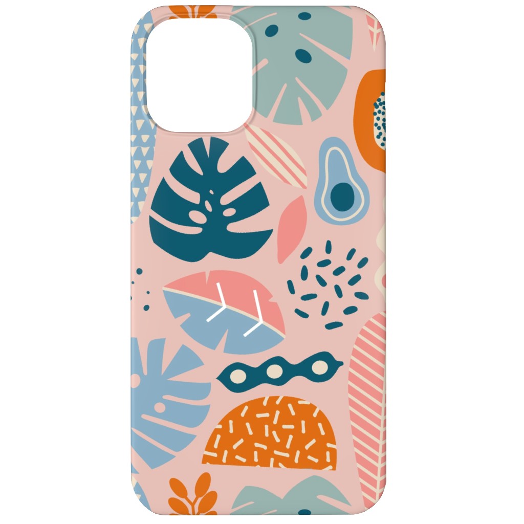 Retro Tropical Pattern Phone Case, Slim Case, Matte, iPhone 12, Multicolor