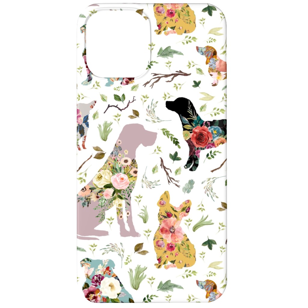 Patchwork Dogs - Multi Phone Case, Slim Case, Matte, iPhone 12, Multicolor