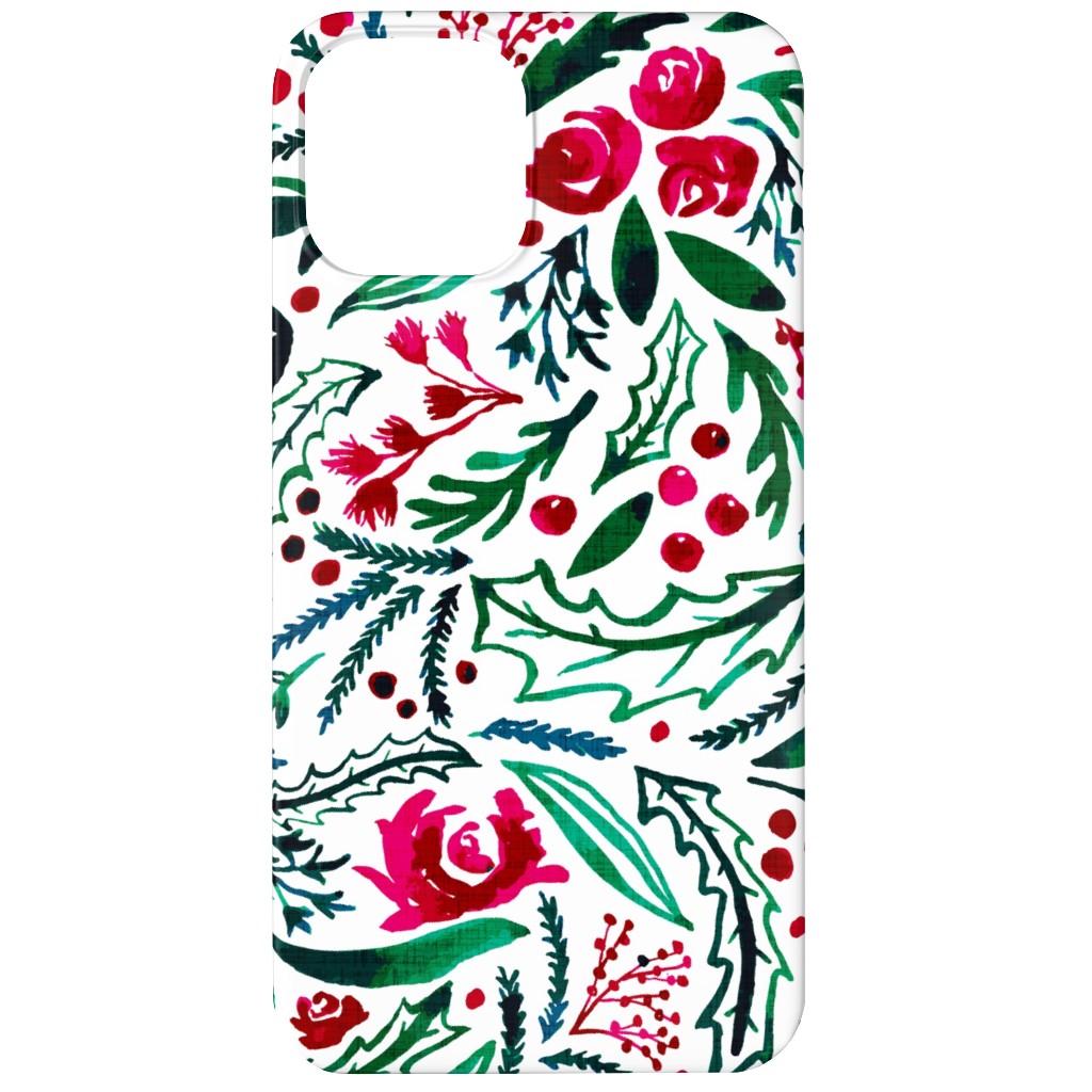 Noel Collection - Loose Floral Phone Case, Slim Case, Matte, iPhone 12, Multicolor