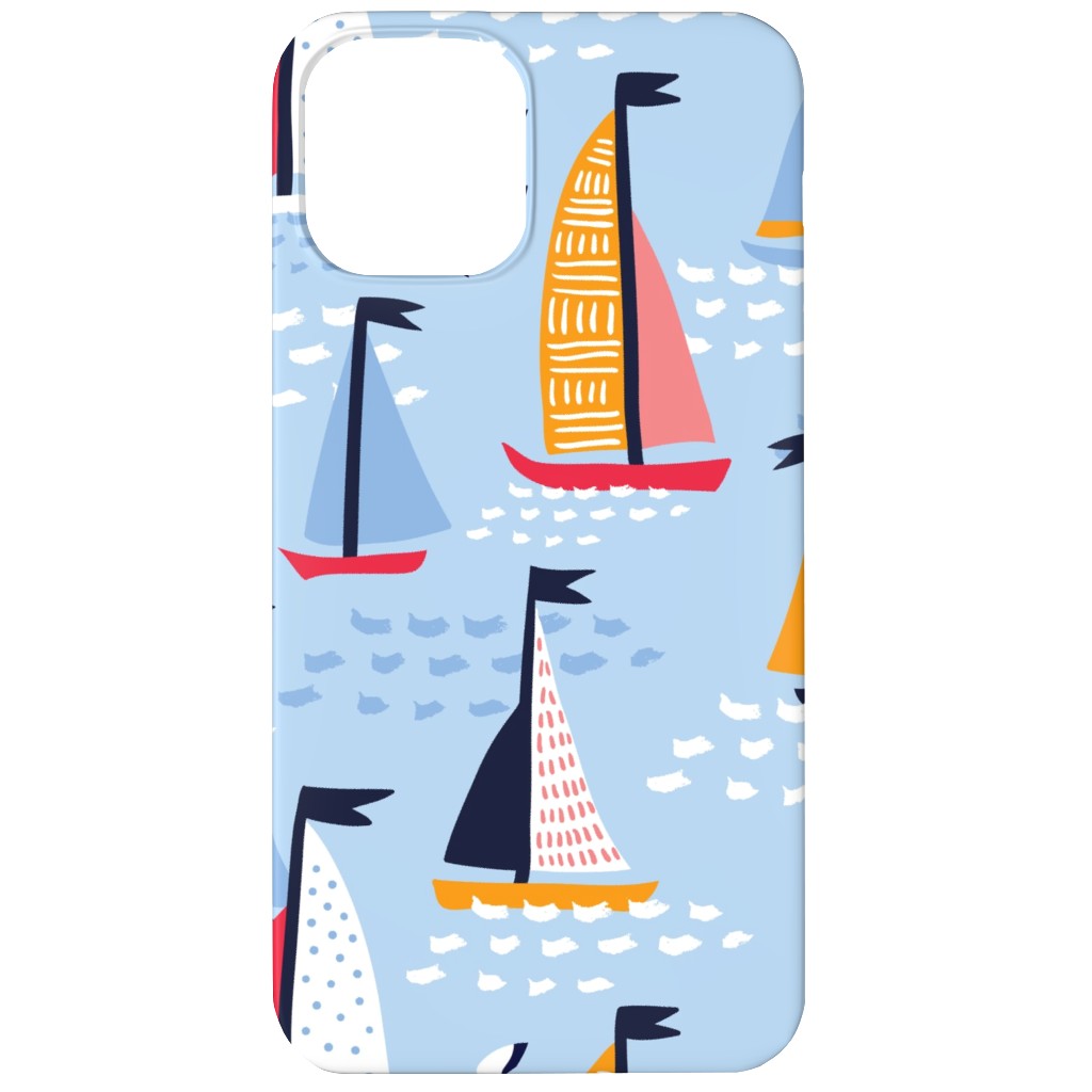 Regatta Phone Case, Slim Case, Matte, iPhone 12, Blue, True Blue