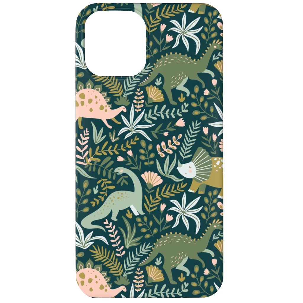 Dino - Green Phone Case, Slim Case, Matte, iPhone 12, Green