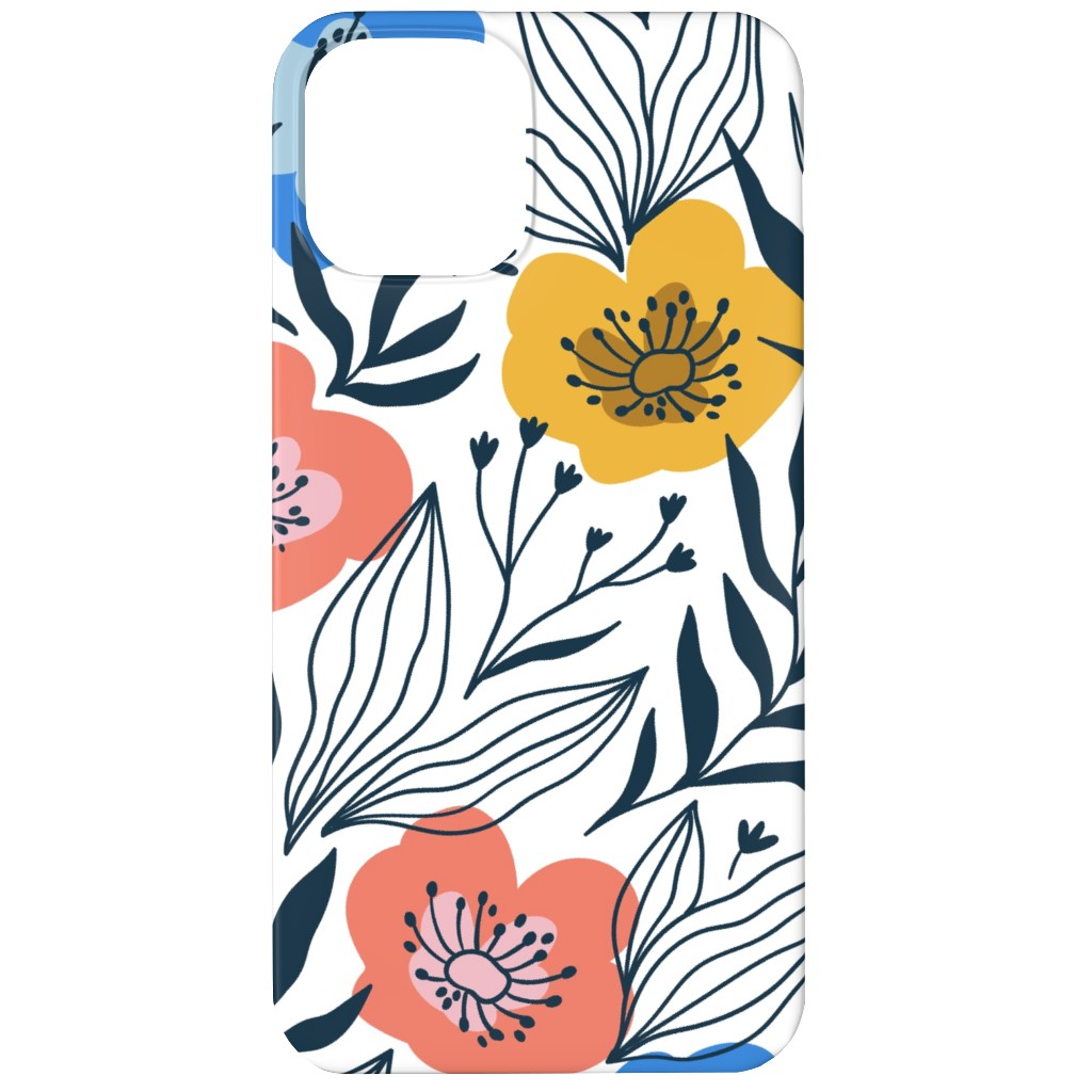 Colorful Flowers - Multi Phone Case, Slim Case, Matte, iPhone 12, Multicolor