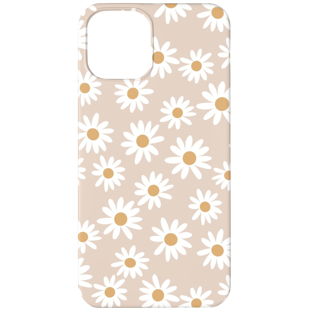Daisies Phone Case, Slim Case, Matte, iPhone 12, Pink, Pearl