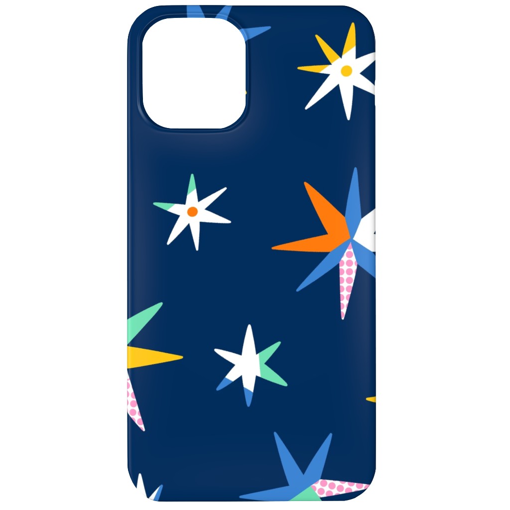 Modern Starry Sky - Blue Phone Case, Slim Case, Matte, iPhone 12, Blue