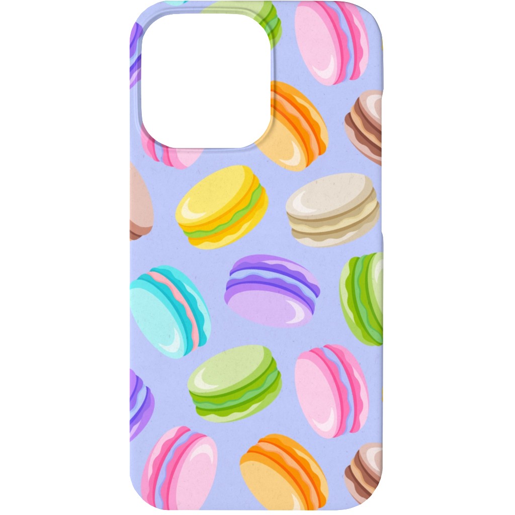 Pastel Macarons - Lavender Phone Case, Silicone Liner Case, Matte, iPhone 13 Mini, Purple