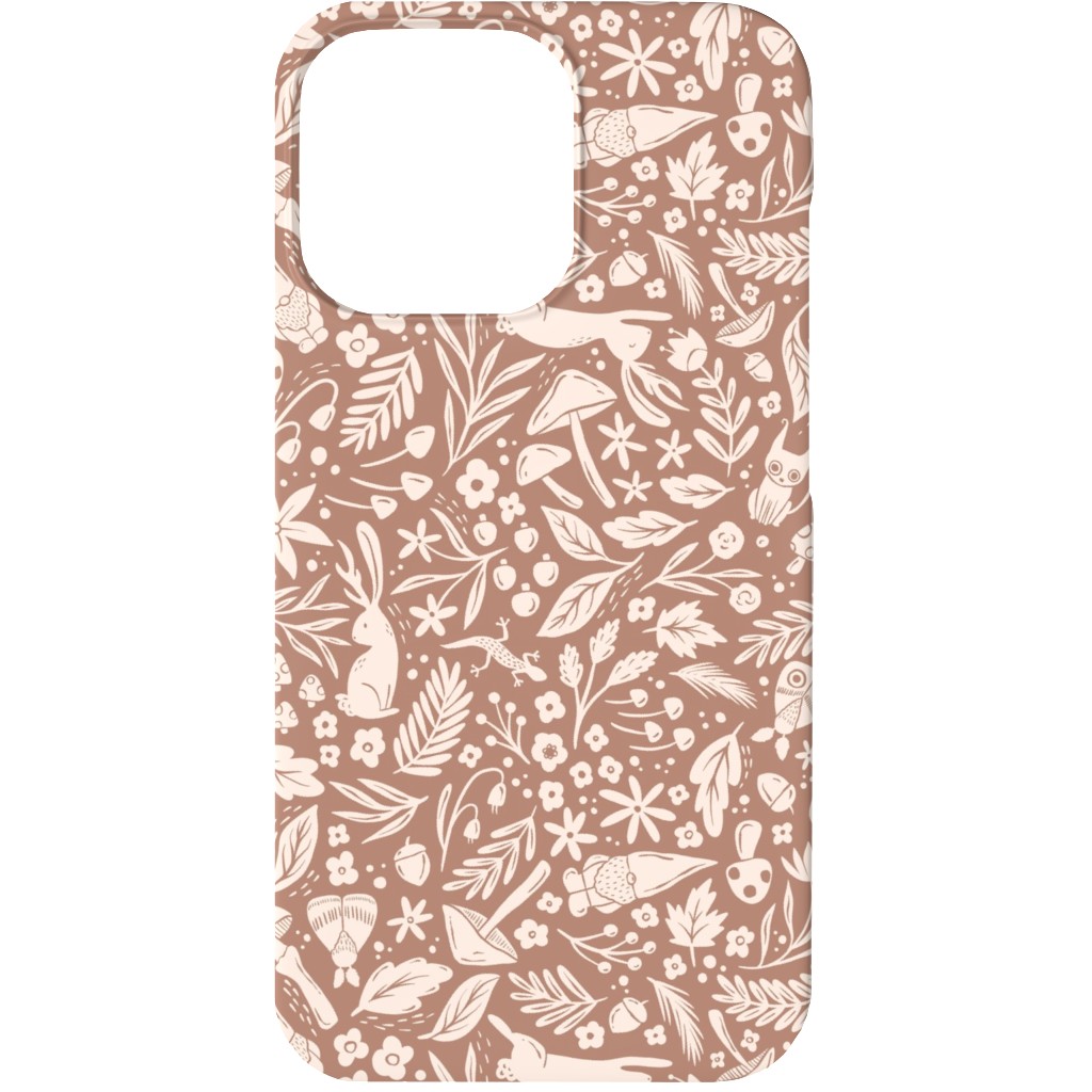 Enchanted Forest - Sienna Phone Case, Silicone Liner Case, Matte, iPhone 13 Mini, Brown