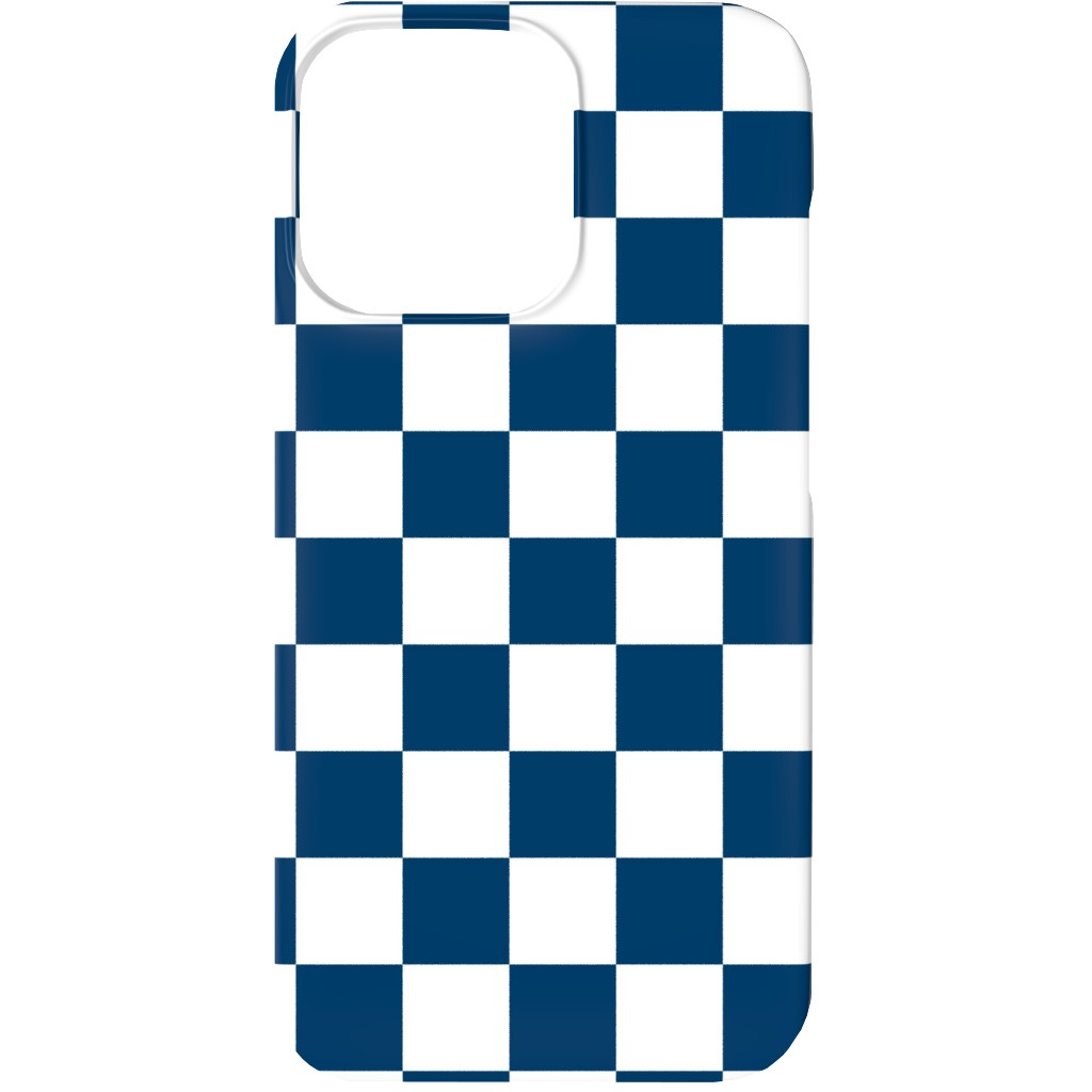 Wonderland Checkerboard - Lonely Angel Blue & White Phone Case, Silicone Liner Case, Matte, iPhone 13 Mini, Blue