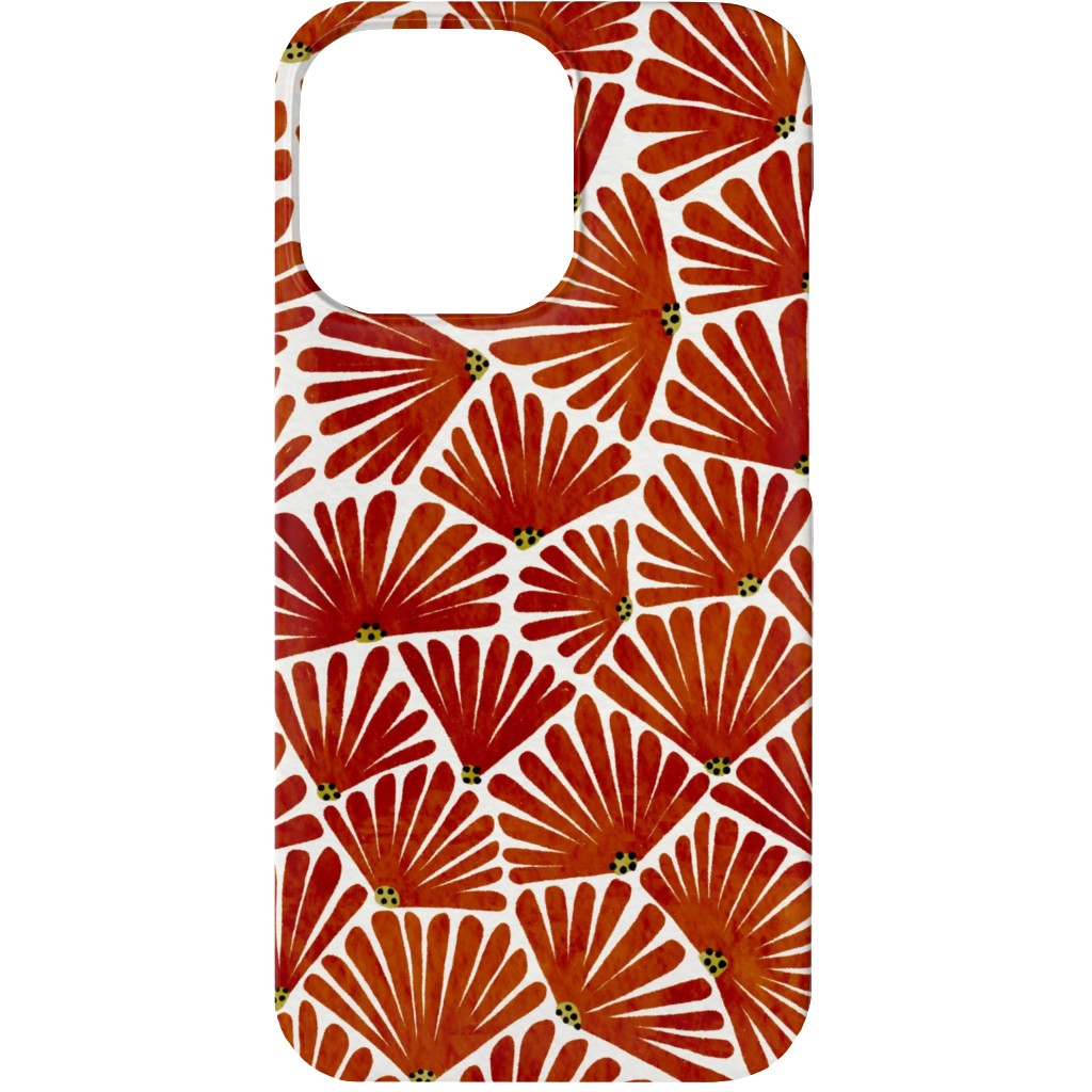 Solie - Red & White Phone Case, Slim Case, Matte, iPhone 13 Mini, Red