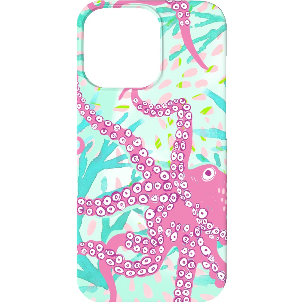 Oceana - Pink and Teal Phone Case, Slim Case, Matte, iPhone 13 Mini, Multicolor