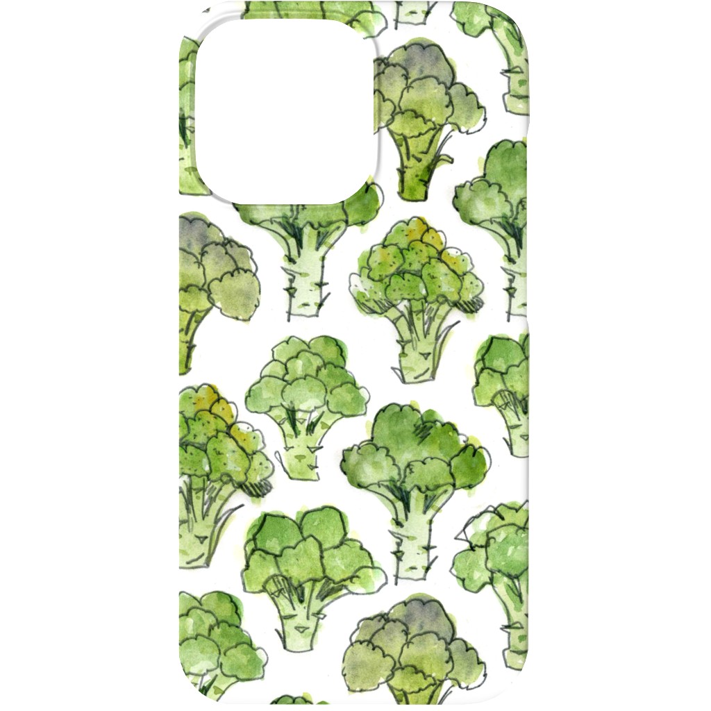 Broccoli - Green Phone Case, Slim Case, Matte, iPhone 13 Mini, Green