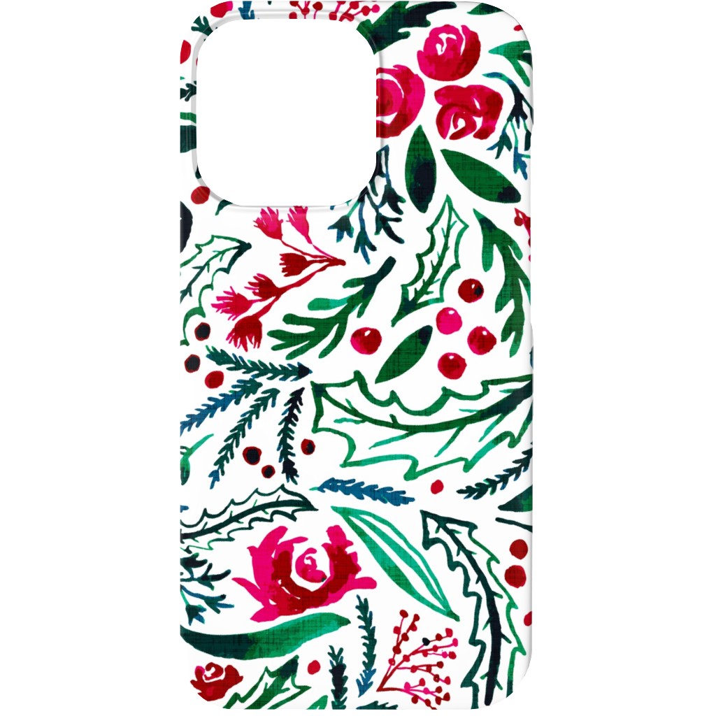 Noel Collection - Loose Floral Phone Case, Slim Case, Matte, iPhone 13 Mini, Multicolor