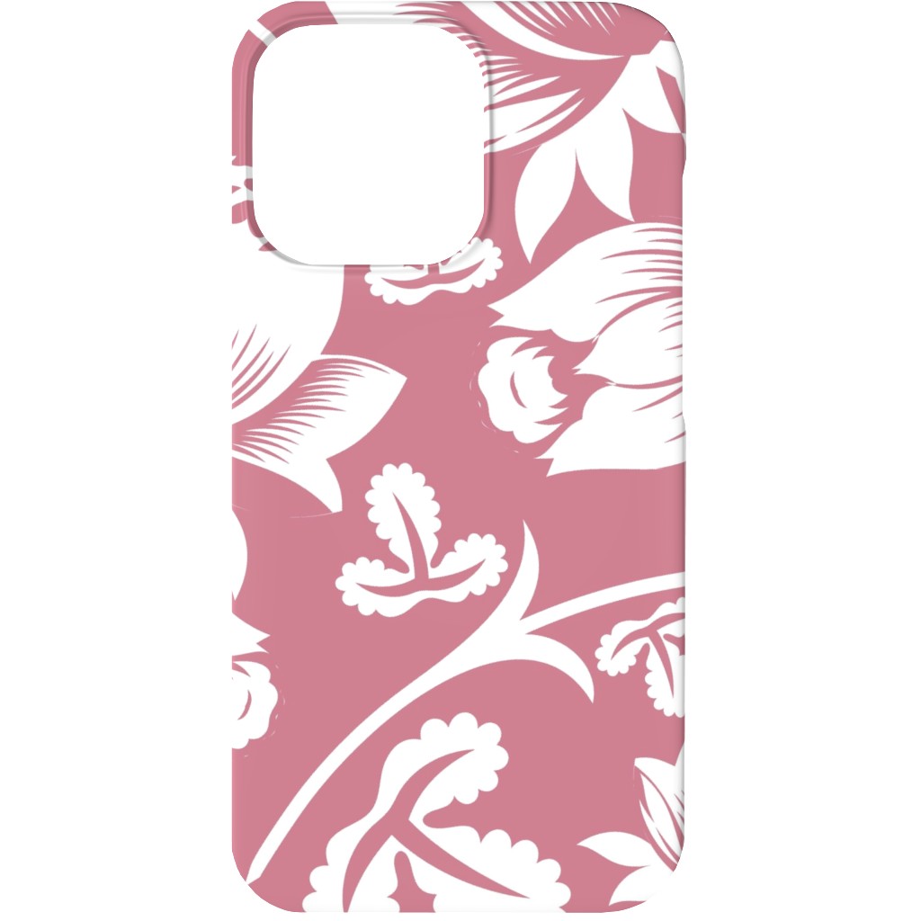 Lovely Rose Flower - Pink and White Phone Case, Slim Case, Matte, iPhone 13 Mini, Pink