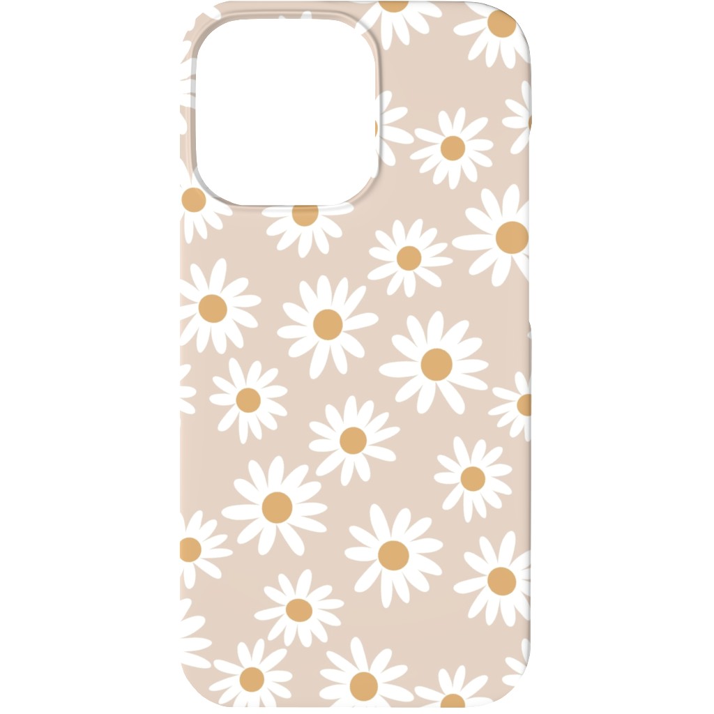 Daisies Phone Case, Slim Case, Matte, iPhone 13 Mini, Pink