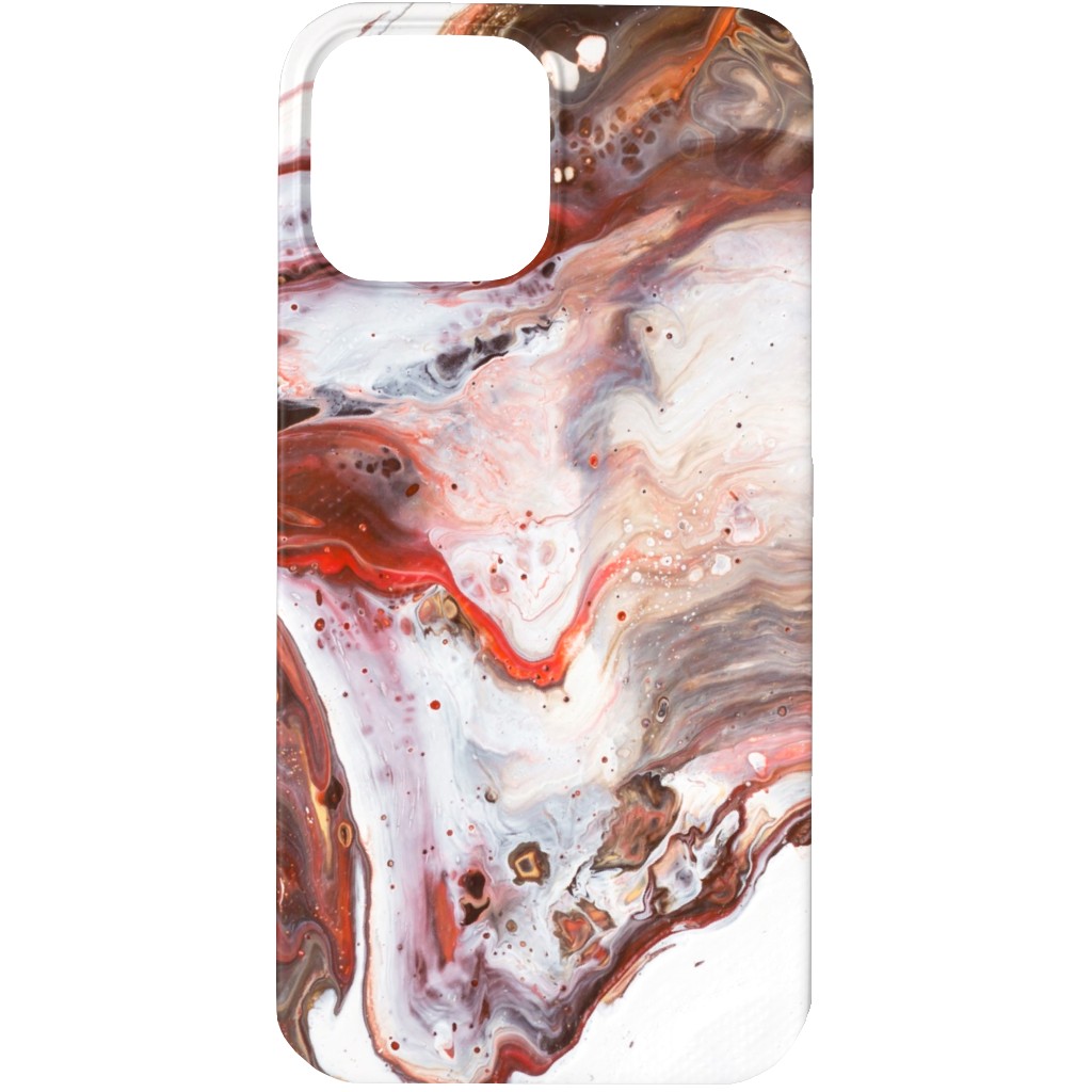 Acrylic Flow Phone Case, Silicone Liner Case, Matte, iPhone 13 Pro Max, Brown, Pebble