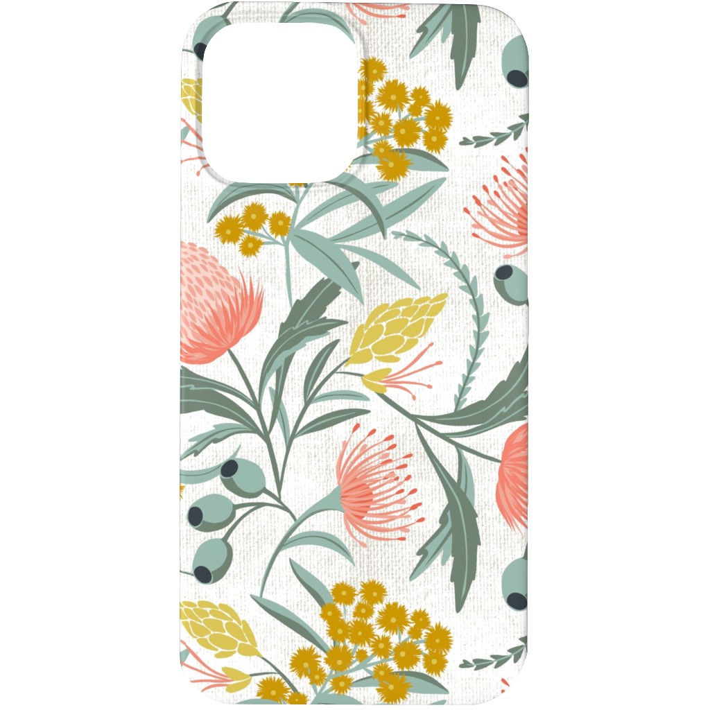Flora Australis - Botanical - White Phone Case, Slim Case, Matte, iPhone 13 Pro Max, Multicolor