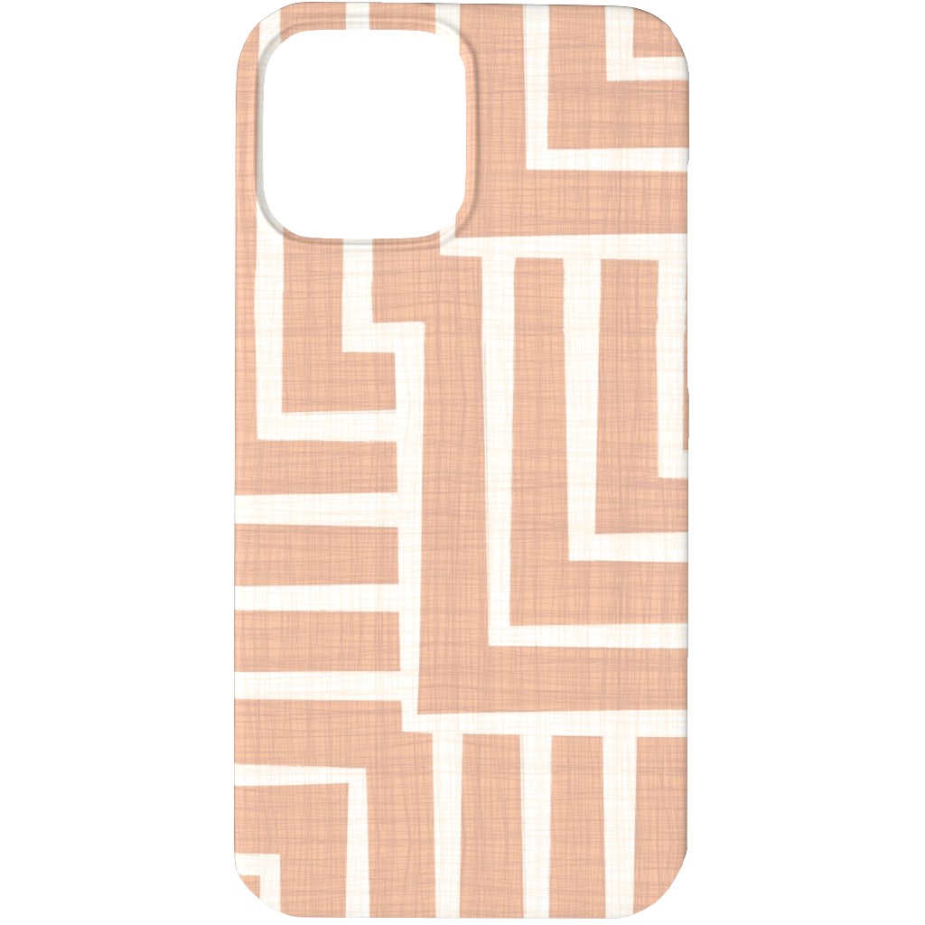 Square Angles - Pink Phone Case, Slim Case, Matte, iPhone 13 Pro Max, Pink