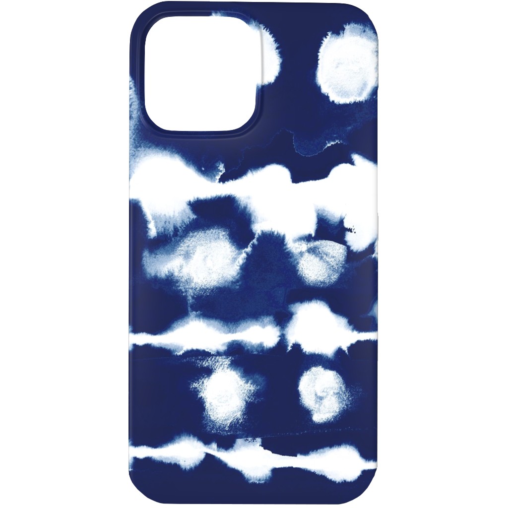 Dye Dot Stripe - Blue Phone Case, Slim Case, Matte, iPhone 13 Pro Max, Blue